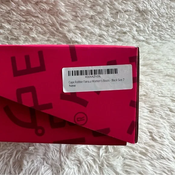 Cape Robbin Faina Knit Sock Boots Block Heel Pointed Toe Black Size 7 New In Box - Picture 9 of 9